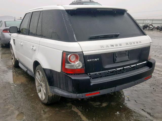 SALSK2D41DA809351 - 2013 LAND ROVER RANGE ROVE WHITE photo 3