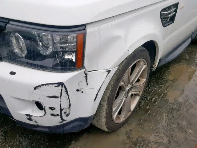 SALSK2D41DA809351 - 2013 LAND ROVER RANGE ROVE WHITE photo 9