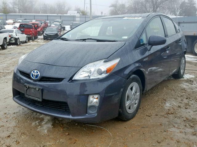 JTDKN3DU8B1375446 - 2011 TOYOTA PRIUS 灰色 照片 2