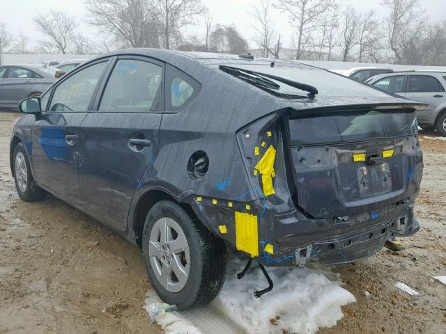 JTDKN3DU8B1375446 - 2011 TOYOTA PRIUS 灰色 照片 3