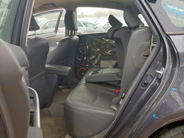 JTDKN3DU8B1375446 - 2011 TOYOTA PRIUS 灰色 照片 6