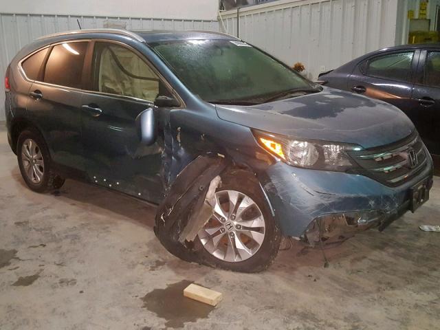 2HKRM4H7XEH626833 - 2014 HONDA CR-V EXL BLUE photo 1