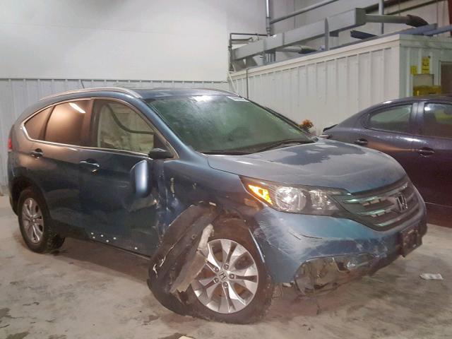 2HKRM4H7XEH626833 - 2014 HONDA CR-V EXL BLUE photo 9