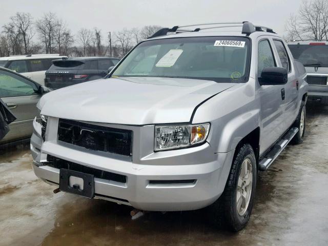 2HJYK16276H563574 - 2006 HONDA RIDGELINE SILVER photo 2