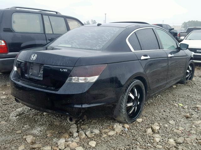 1HGCP36808A074114 - 2008 HONDA ACCORD EXL BLACK photo 4