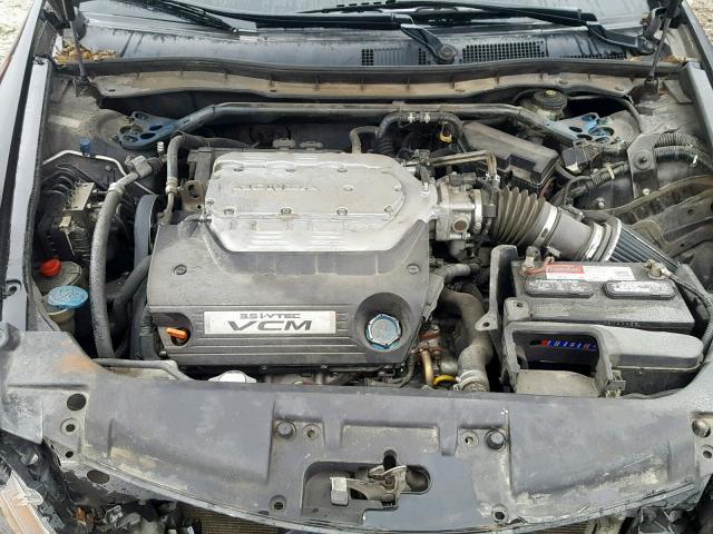 1HGCP36808A074114 - 2008 HONDA ACCORD EXL BLACK photo 7