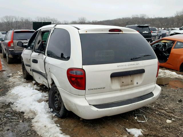 1D4GP24RX5B381322 - 2005 DODGE GRAND CARA 白色 照片 3
