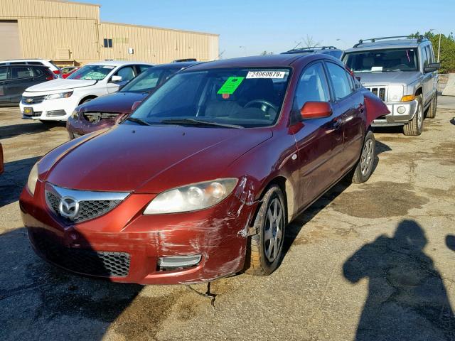 JM1BK32FX91215205 - 2009 MAZDA 3 I RED photo 2