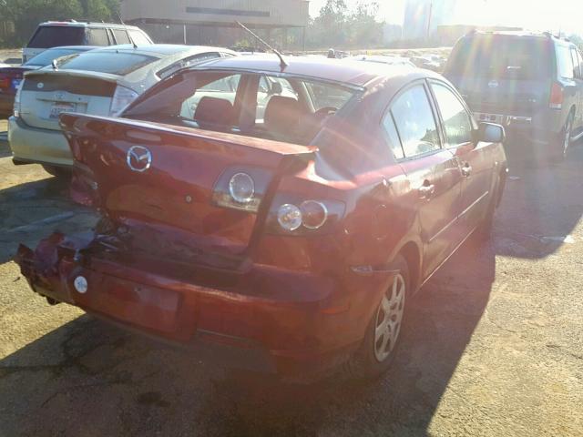 JM1BK32FX91215205 - 2009 MAZDA 3 I RED photo 4