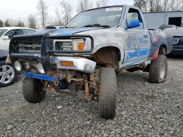 JT4RN01P6R7065752 - 1994 TOYOTA PICKUP 1/2 BLUE photo 2