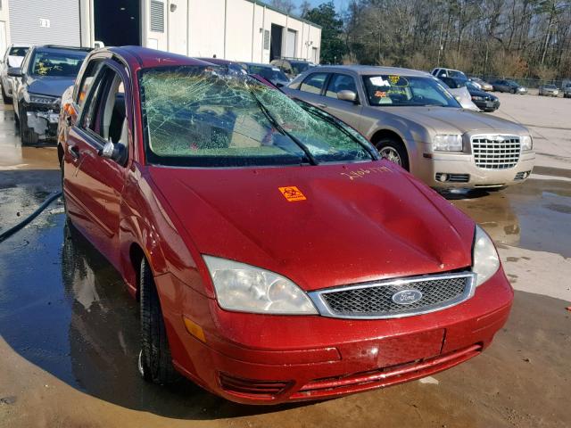 1FAFP34N85W237942 - 2005 FORD FOCUS ZX4 RED photo 1