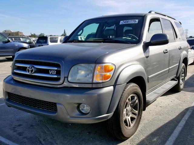 5TDZT38A53S203089 - 2003 TOYOTA SEQUOIA LI CHARCOAL photo 2