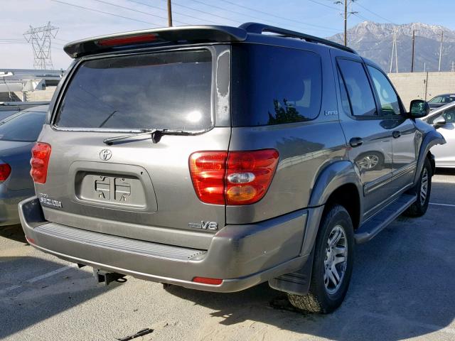 5TDZT38A53S203089 - 2003 TOYOTA SEQUOIA LI CHARCOAL photo 4