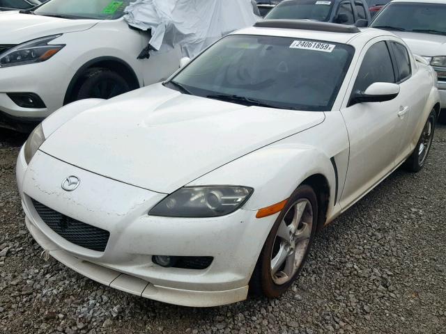 JM1FE17N550144346 - 2005 MAZDA RX8 WHITE photo 2