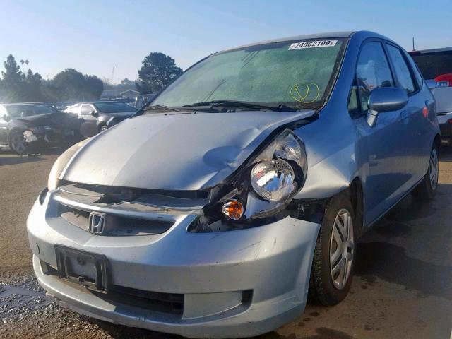 JHMGD384472038517 - 2007 HONDA FIT TURQUOISE photo 2