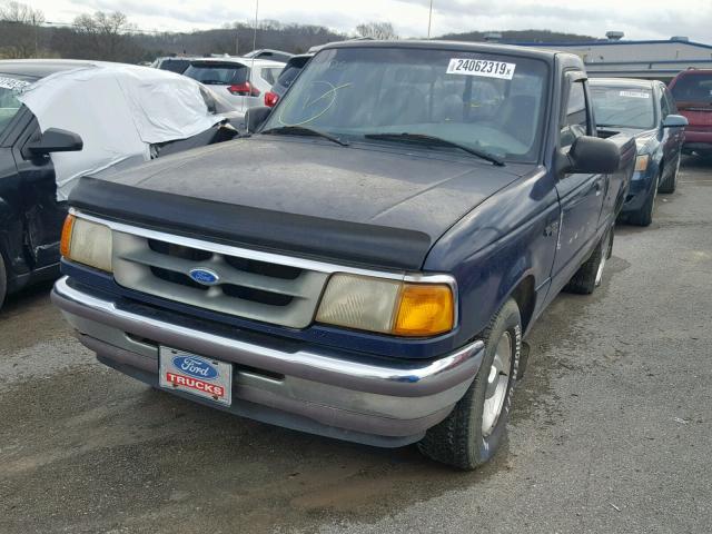 1FTCR10U4VUA69625 - 1997 FORD RANGER BLUE photo 2