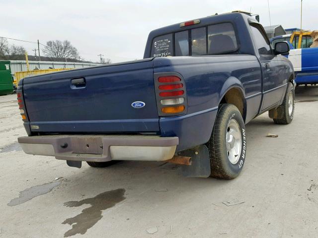 1FTCR10U4VUA69625 - 1997 FORD RANGER BLUE photo 4