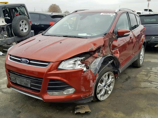 1FMCU0J90EUC60232 - 2014 FORD ESCAPE TIT RED photo 2