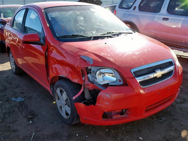 KL1TD5DE0AB080174 - 2010 CHEVROLET AVEO LS RED photo 1