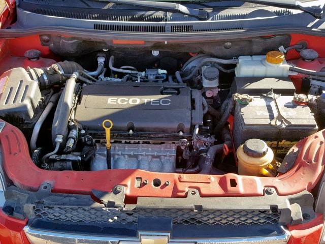 KL1TD5DE0AB080174 - 2010 CHEVROLET AVEO LS RED photo 7