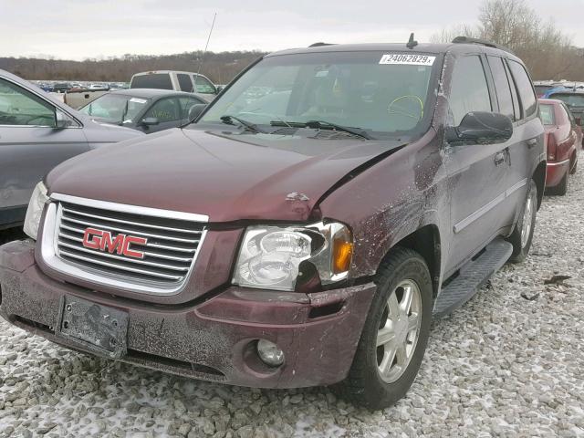 1GKDT13S072210418 - 2007 GMC ENVOY MAROON photo 2