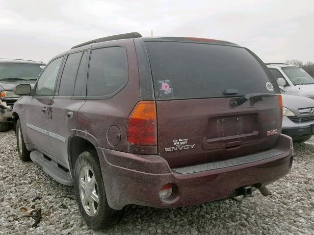 1GKDT13S072210418 - 2007 GMC ENVOY MAROON photo 3