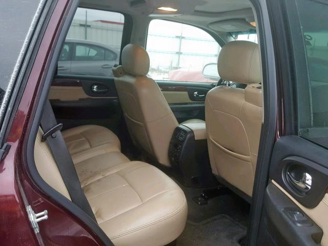 1GKDT13S072210418 - 2007 GMC ENVOY MAROON photo 6