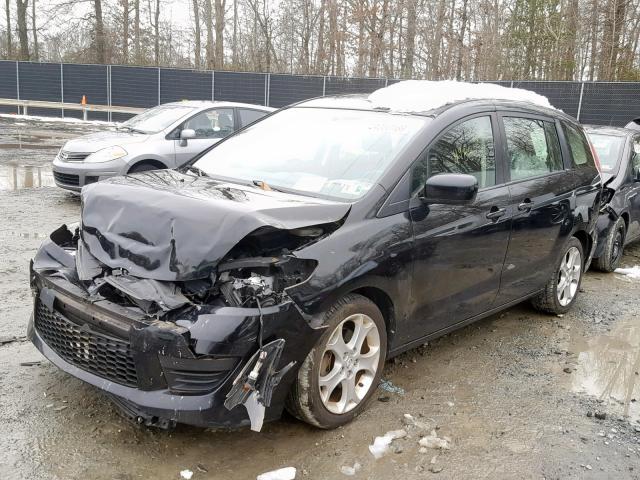 JM1CR2WL9A0382840 - 2010 MAZDA 5 BLACK photo 2