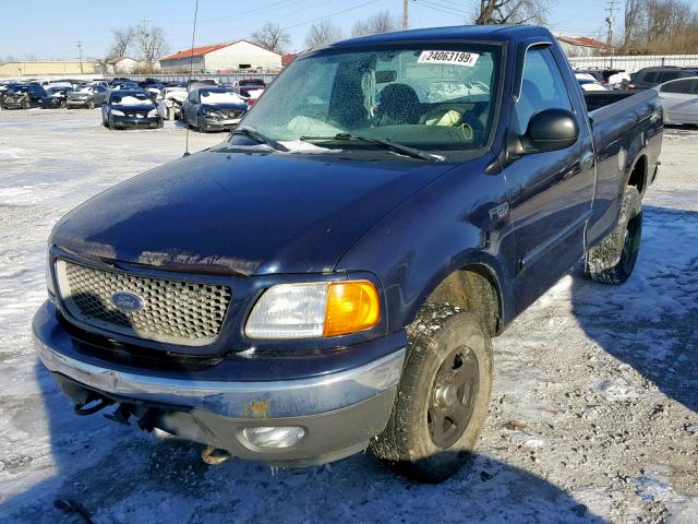 2FTRF182X4CA36665 - 2004 FORD F-150 HERI BLUE photo 2