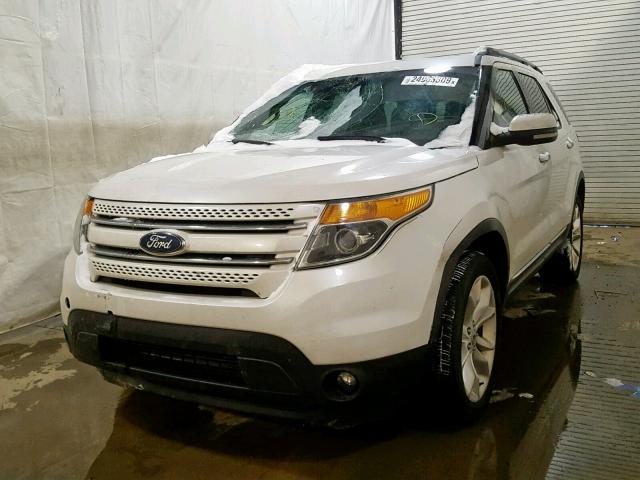 1FMHK8F84BGA79543 - 2011 FORD EXPLORER L WHITE photo 2