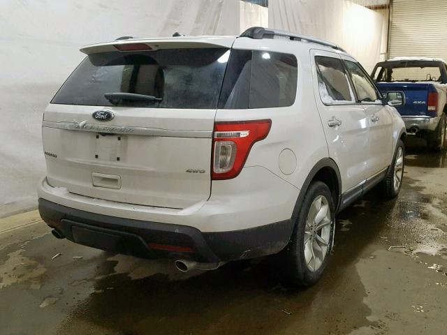 1FMHK8F84BGA79543 - 2011 FORD EXPLORER L WHITE photo 4