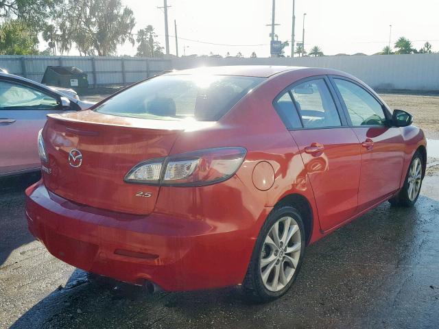 JM1BL1S64A1227825 - 2010 MAZDA 3 S RED photo 4