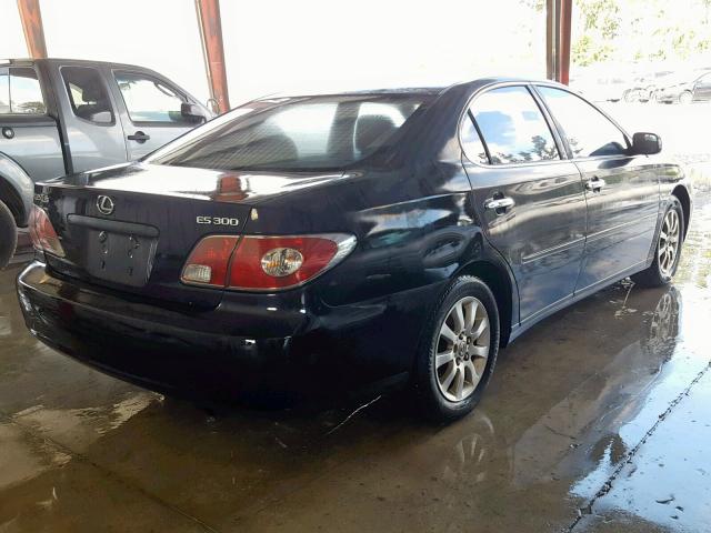 JTHBF30G230110797 - 2003 LEXUS ES 300 BLACK photo 4