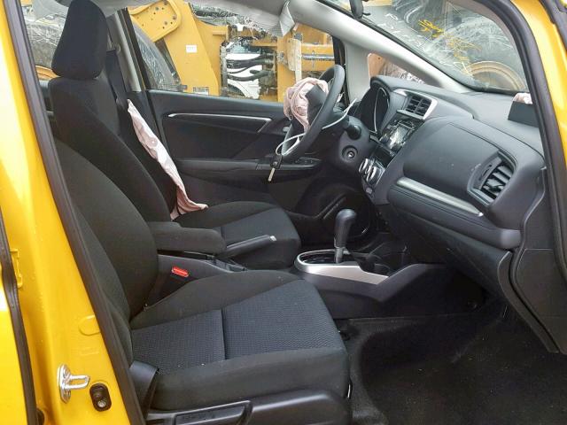 3HGGK5H45JM726949 - 2018 HONDA FIT LX YELLOW photo 5