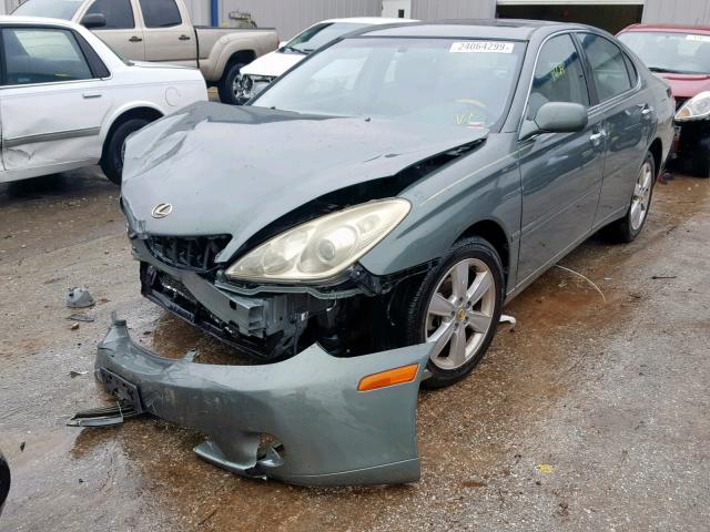 JTHBA30G965151739 - 2006 LEXUS ES 330 GREEN photo 2