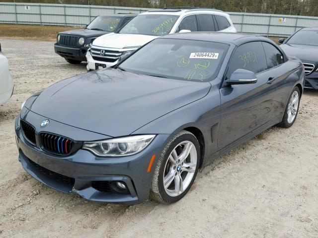 WBA3T3C51FP738691 - 2015 BMW 435 I GRAY photo 2