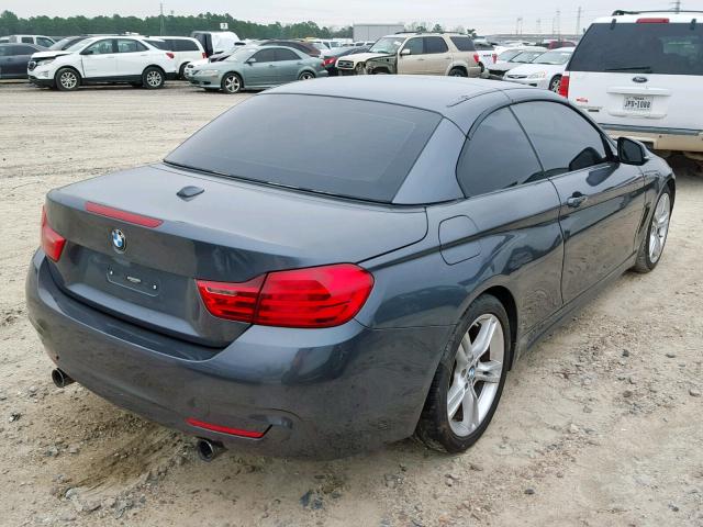 WBA3T3C51FP738691 - 2015 BMW 435 I GRAY photo 4