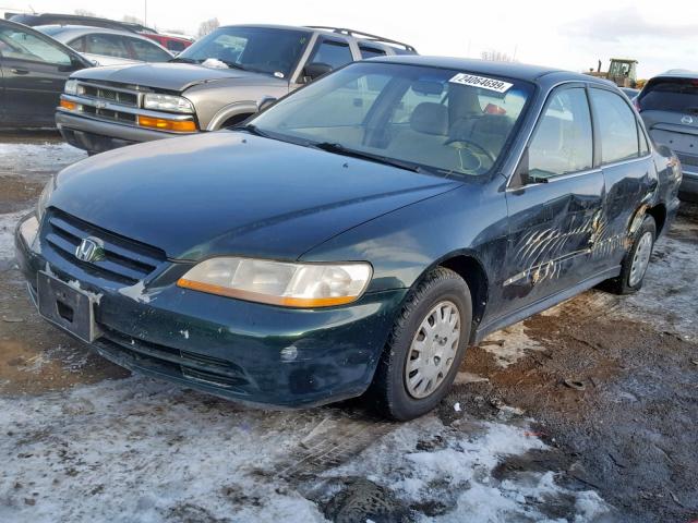 1HGCF86691A071653 - 2001 HONDA ACCORD VAL BLACK photo 2