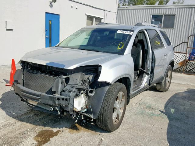 1GKKRRED1CJ396683 - 2012 GMC ACADIA SLT SILVER photo 2