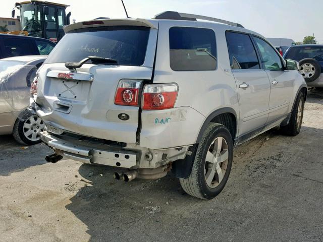 1GKKRRED1CJ396683 - 2012 GMC ACADIA SLT SILVER photo 4