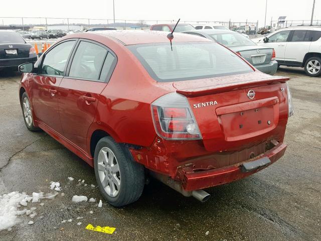 3N1AB6AP7AL729231 - 2010 NISSAN SENTRA 2.0 RED photo 3