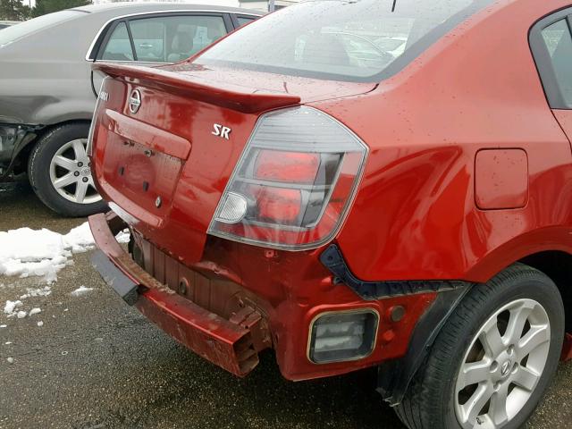 3N1AB6AP7AL729231 - 2010 NISSAN SENTRA 2.0 RED photo 9