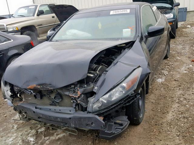 1HGCS22878A801862 - 2008 HONDA ACCORD EXL BLACK photo 2