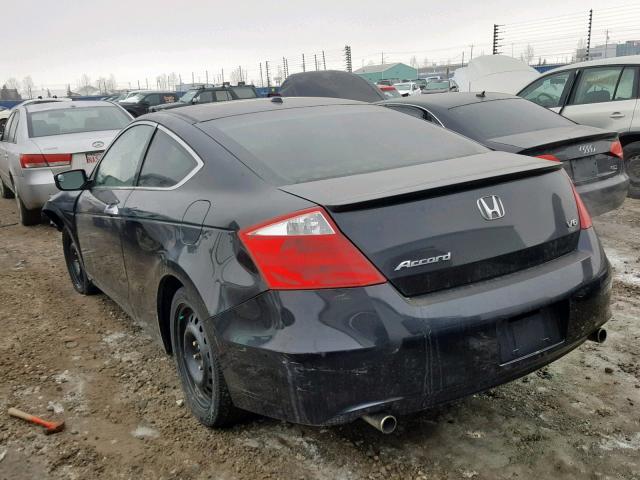 1HGCS22878A801862 - 2008 HONDA ACCORD EXL BLACK photo 3