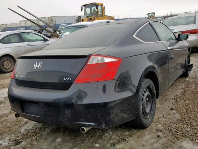 1HGCS22878A801862 - 2008 HONDA ACCORD EXL BLACK photo 4