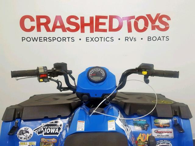 4XASEA502HA648736 - 2017 POLARIS SPORTSMAN BLUE photo 8