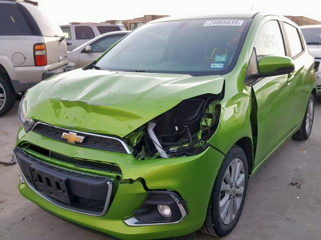 KL8CD6SA6GC539489 - 2016 CHEVROLET SPARK 1LT GREEN photo 2