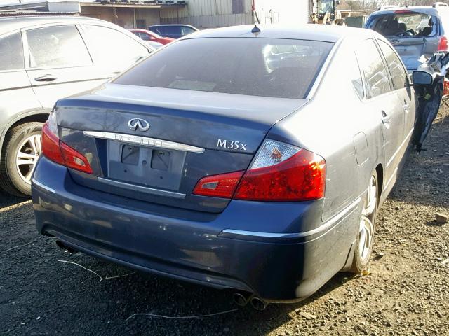 JNKAY01F98M655065 - 2008 INFINITI M35 BASE BLUE photo 4