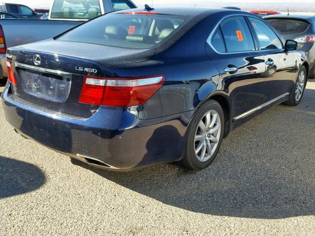 JTHBL46F095085732 - 2009 LEXUS LS 460 BLUE photo 4