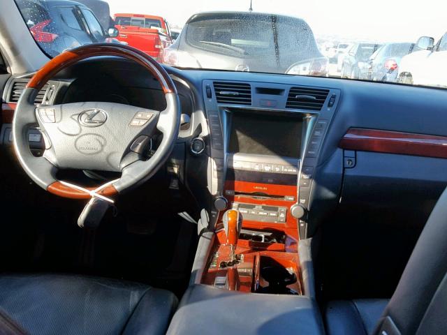 JTHBL46F095085732 - 2009 LEXUS LS 460 BLUE photo 9